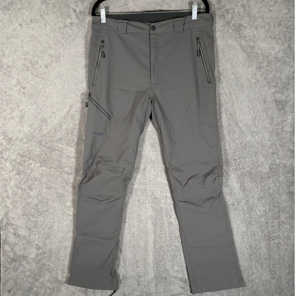 Outdoor Research Mens Cirque Softshell Hiking Pants Grey Size 32 Gorpcore Hiking
